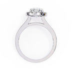 Elegant Diamond Side Stone Brilliance Ring