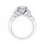 Elegant Diamond Side Stone Brilliance Ring