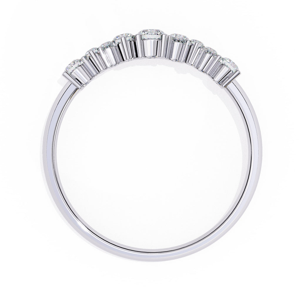 Elegant Diamond Side Stone Brilliance Ring