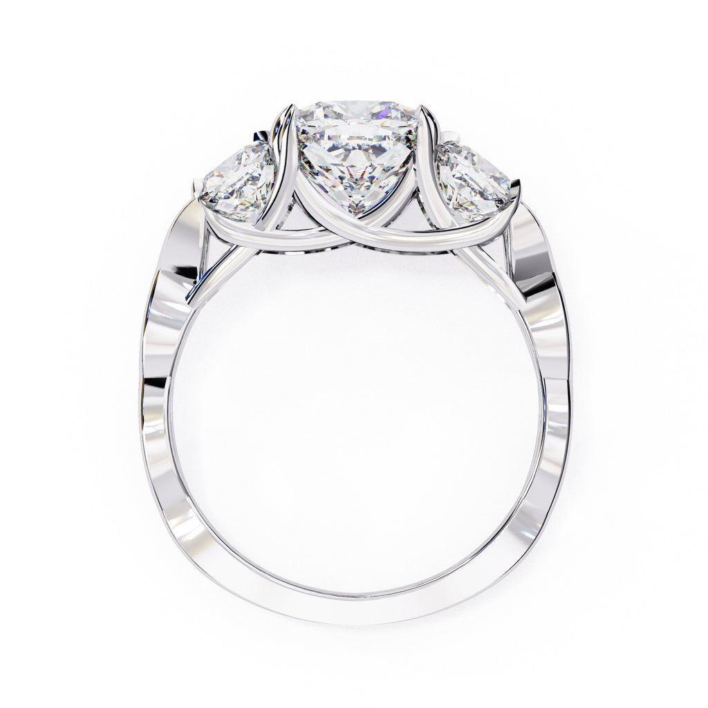 Elegant Central Stone Solitaire Ring