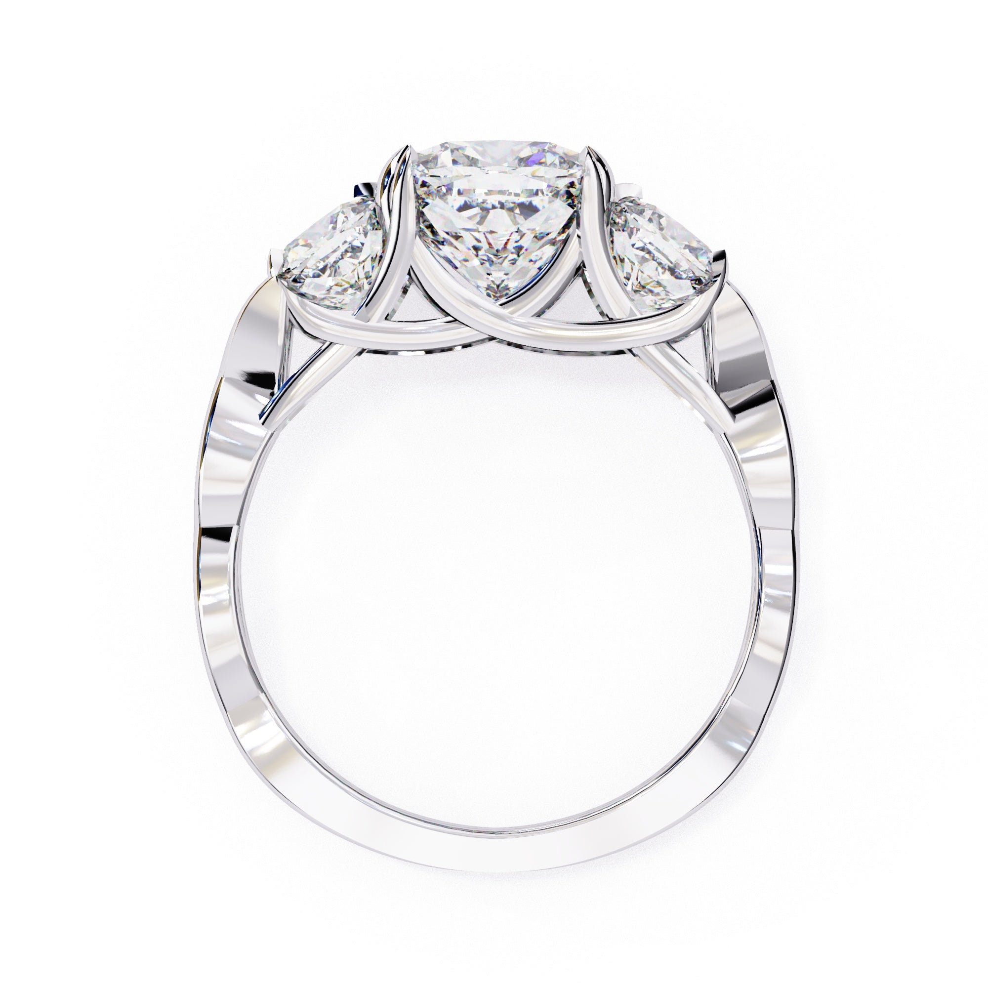 Elegant Central Stone Solitaire Ring