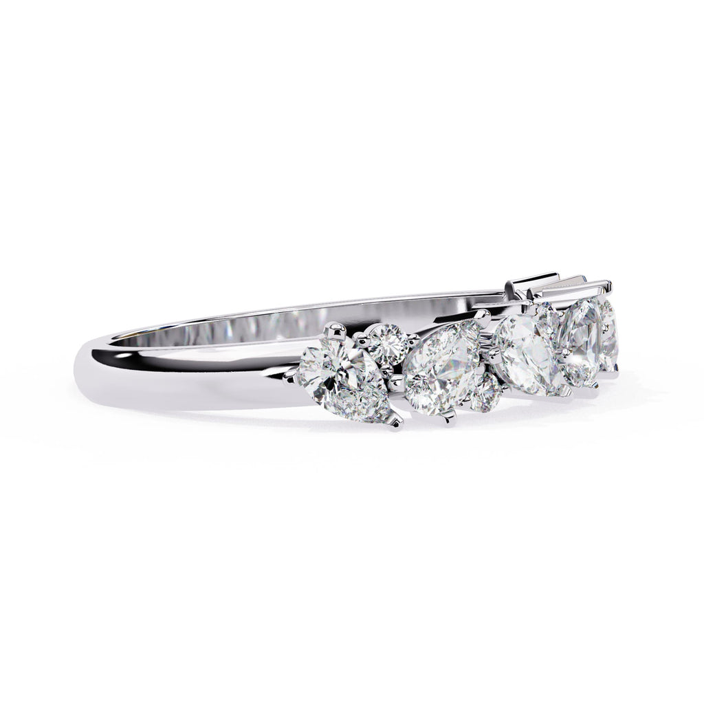 Elegant Diamond Side Stone Brilliance Ring