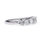 Elegant Diamond Side Stone Brilliance Ring