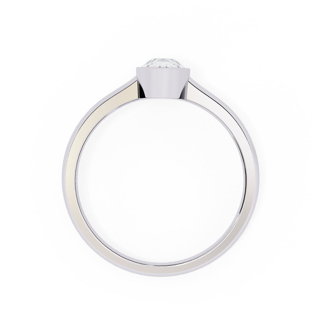 Radiant Solitaire Central Stone Ring