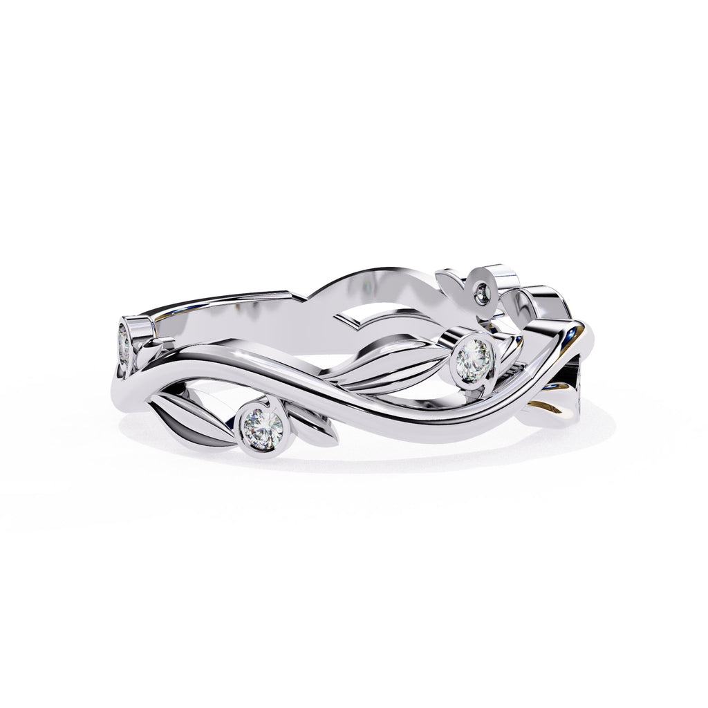 Elegant Diamond Side Stone Brilliance Ring
