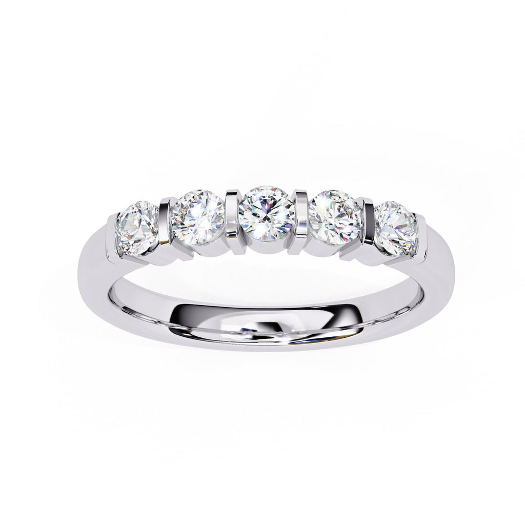 Radiant Side Stone Brilliance Ring
