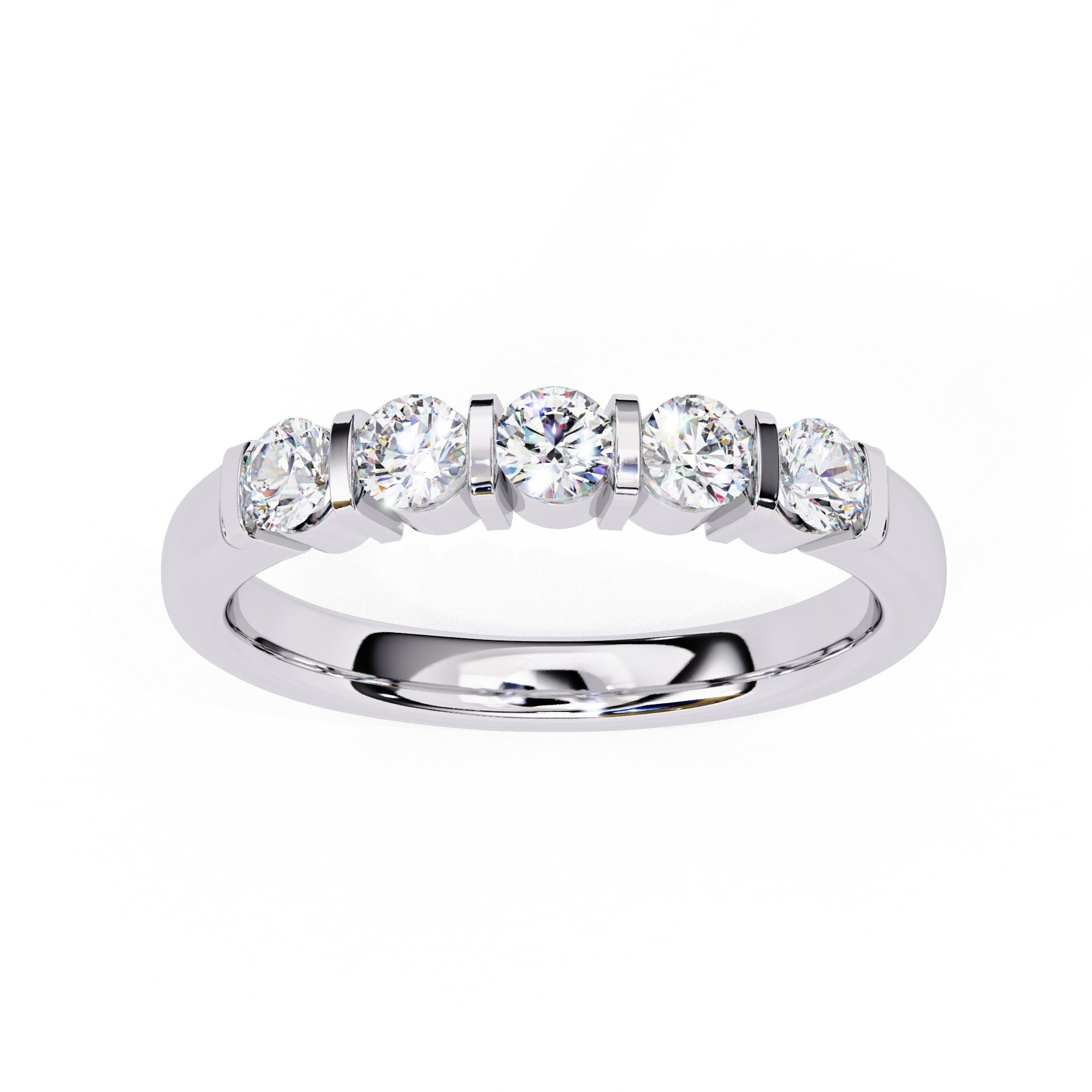 Radiant Side Stone Brilliance Ring