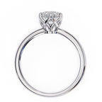 Elegant Radiance Central Solitaire Ring with Side Accents