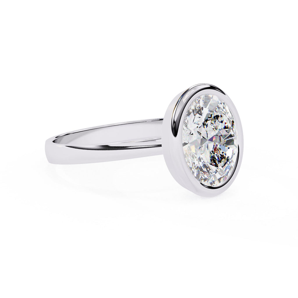 Elegant Solitaire Central Stone Ring