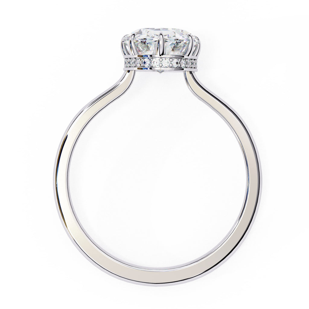 Elegant Diamond Side Stone Brilliance Ring