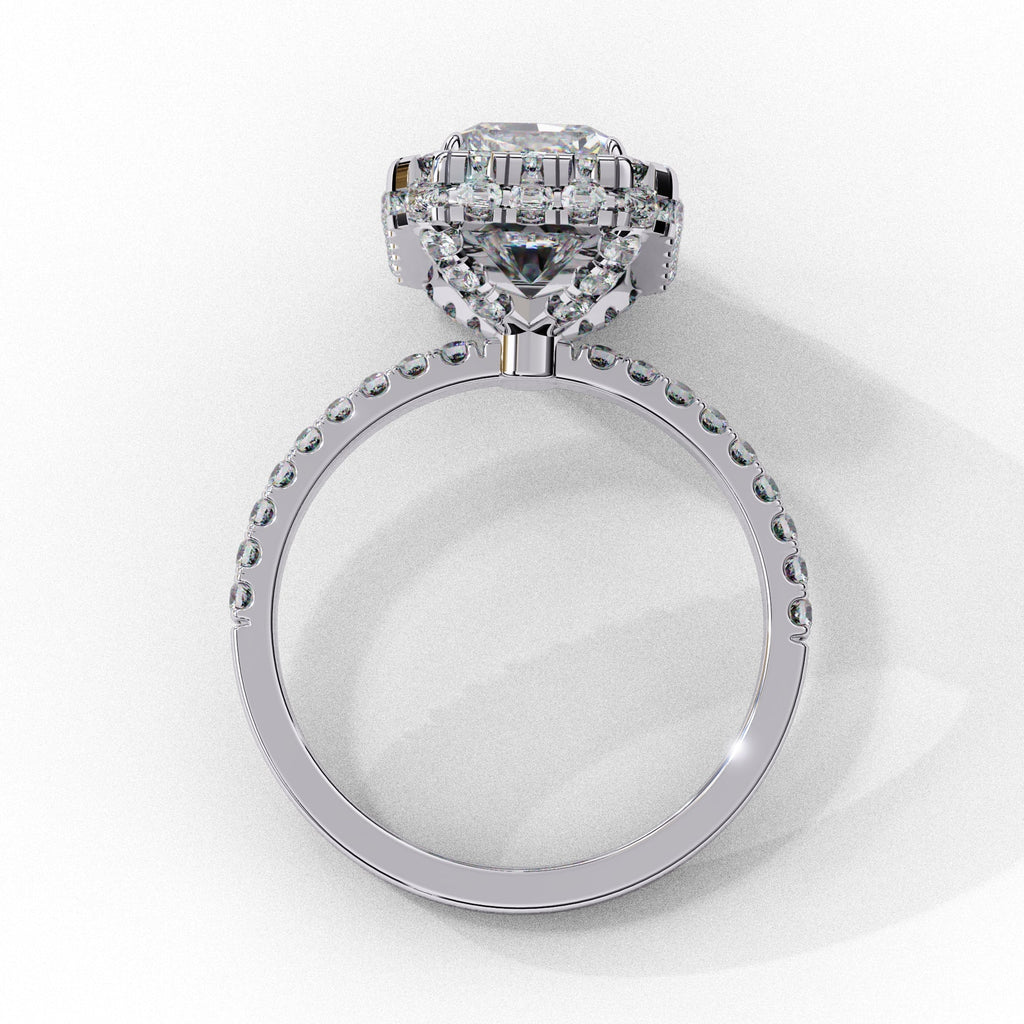 Elegant Diamond Side Stone Brilliance Ring