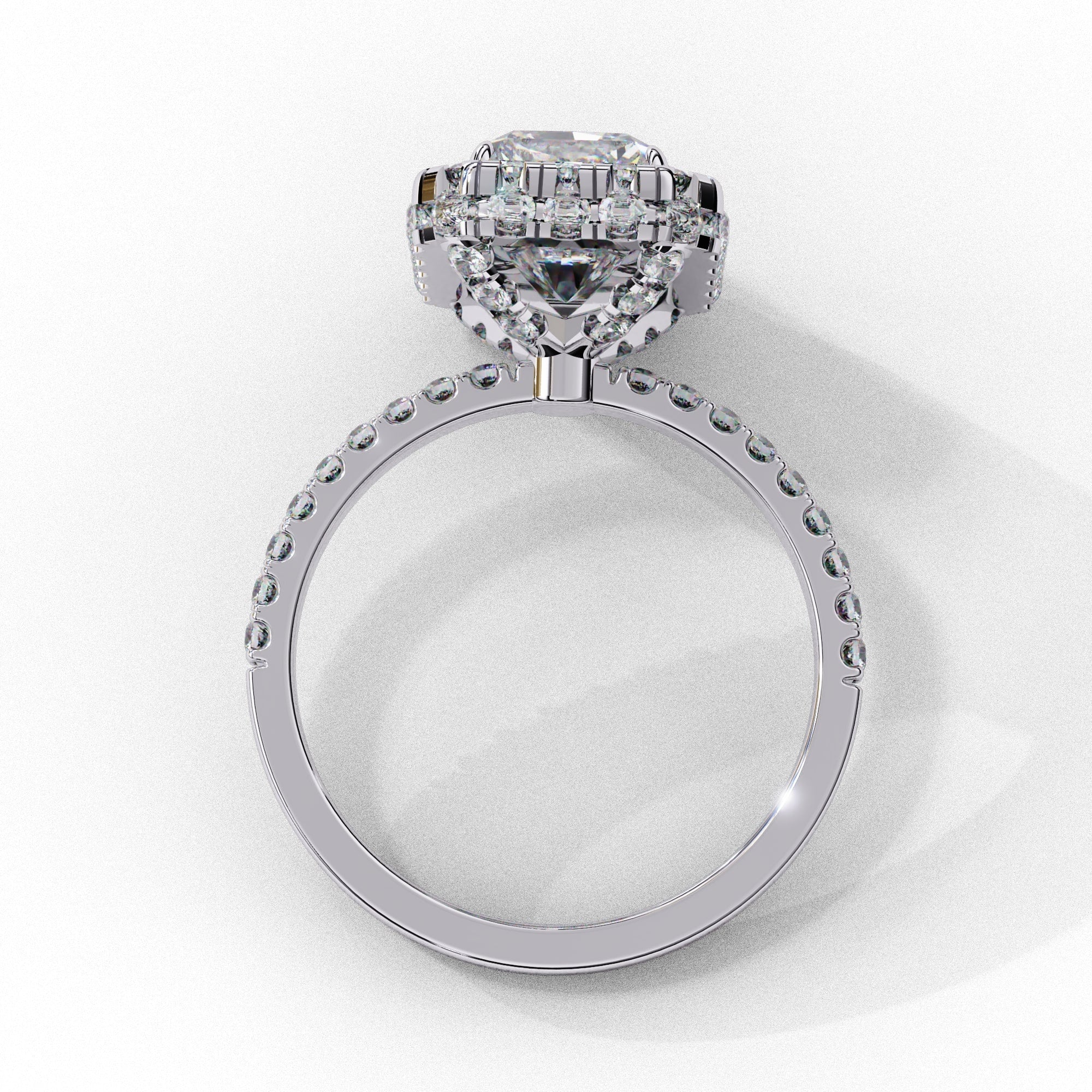 Elegant Diamond Side Stone Brilliance Ring