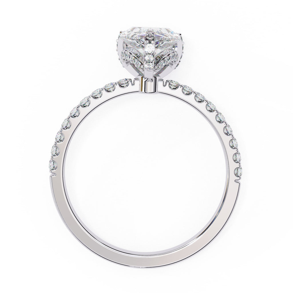 Elegant Radiance Central Stone Diamond Ring