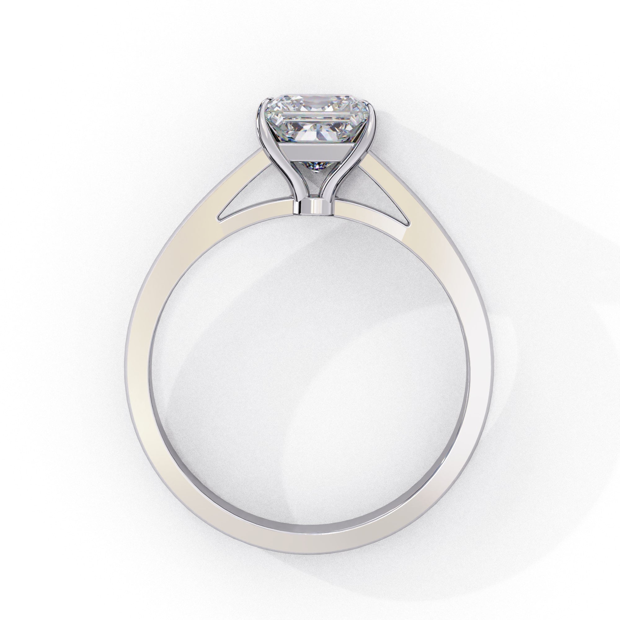 Elegant Solitaire Central Stone Ring