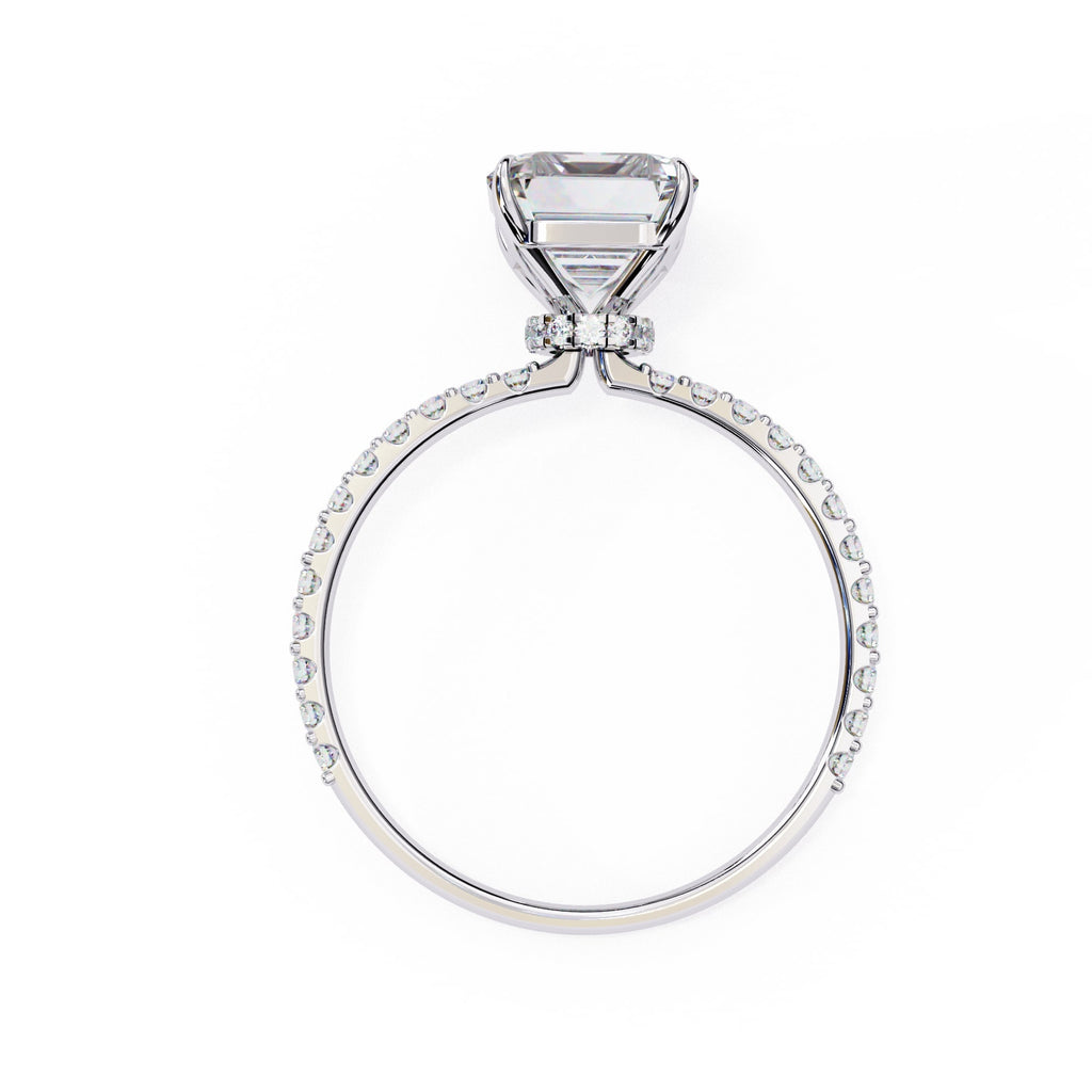 Radiant Central Stone Diamond Halo Ring