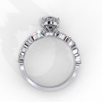 Radiant Brilliance Central Stone Diamond Ring