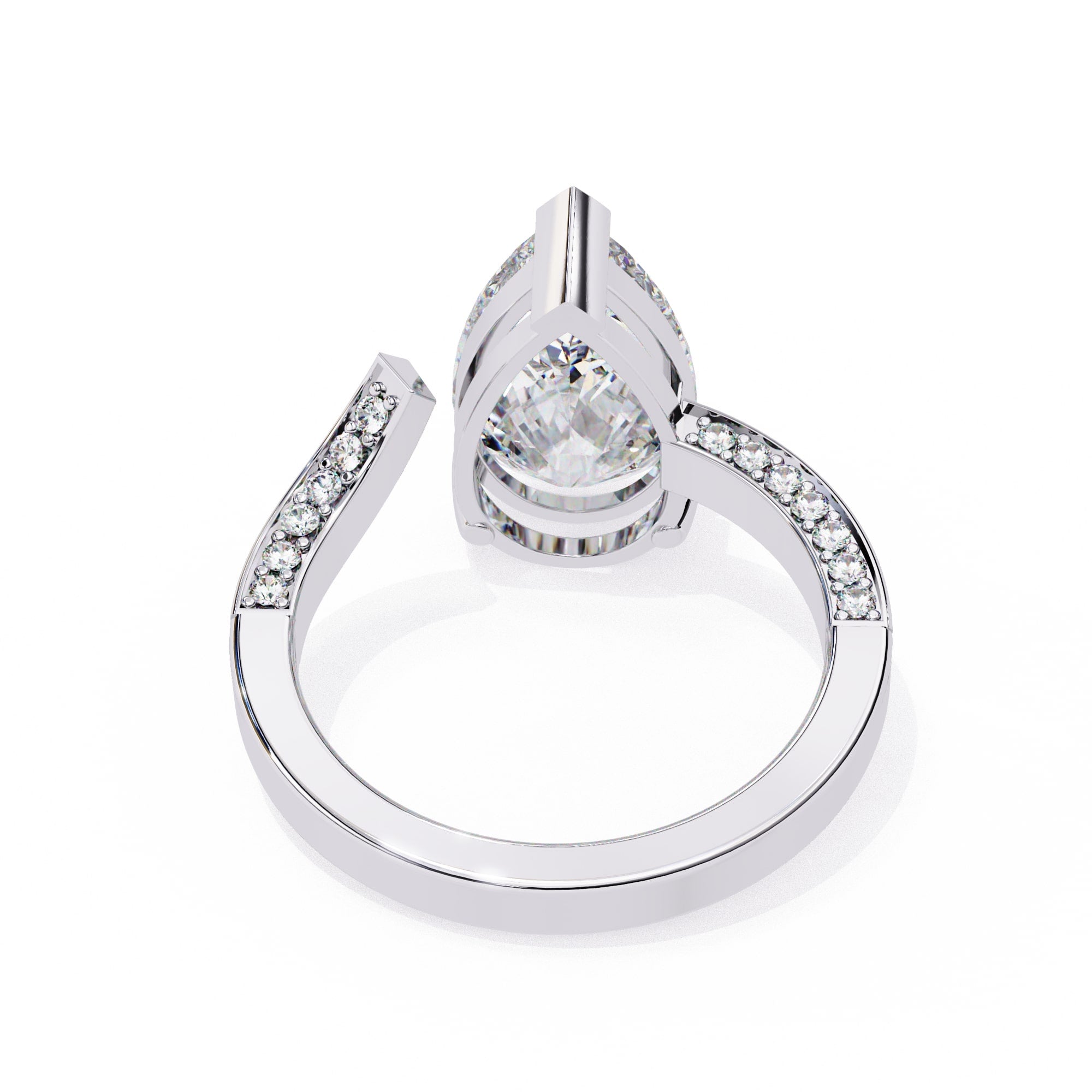 Elegant Side Stone Brilliance Diamond Ring
