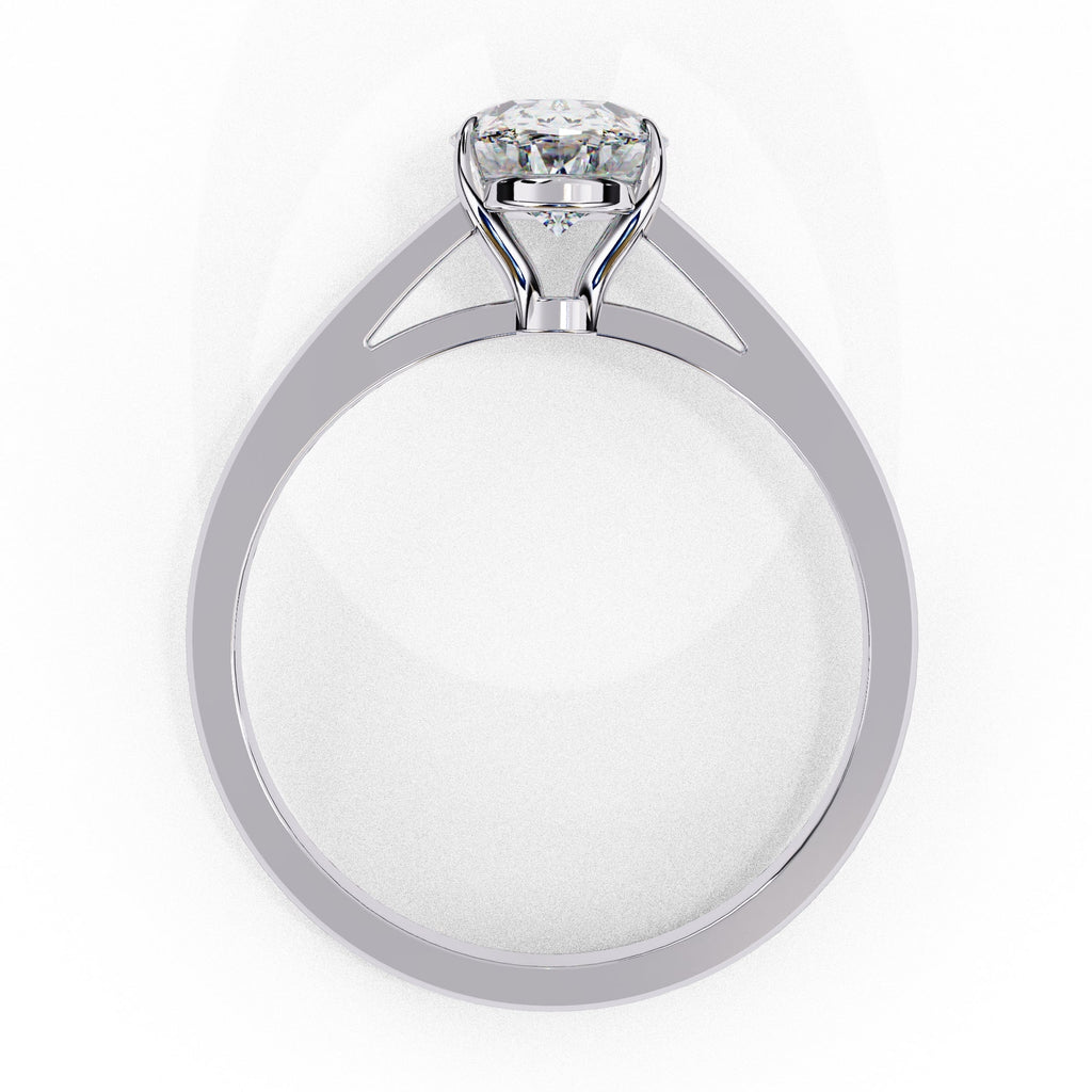 Elegant Solitaire Central Stone Ring