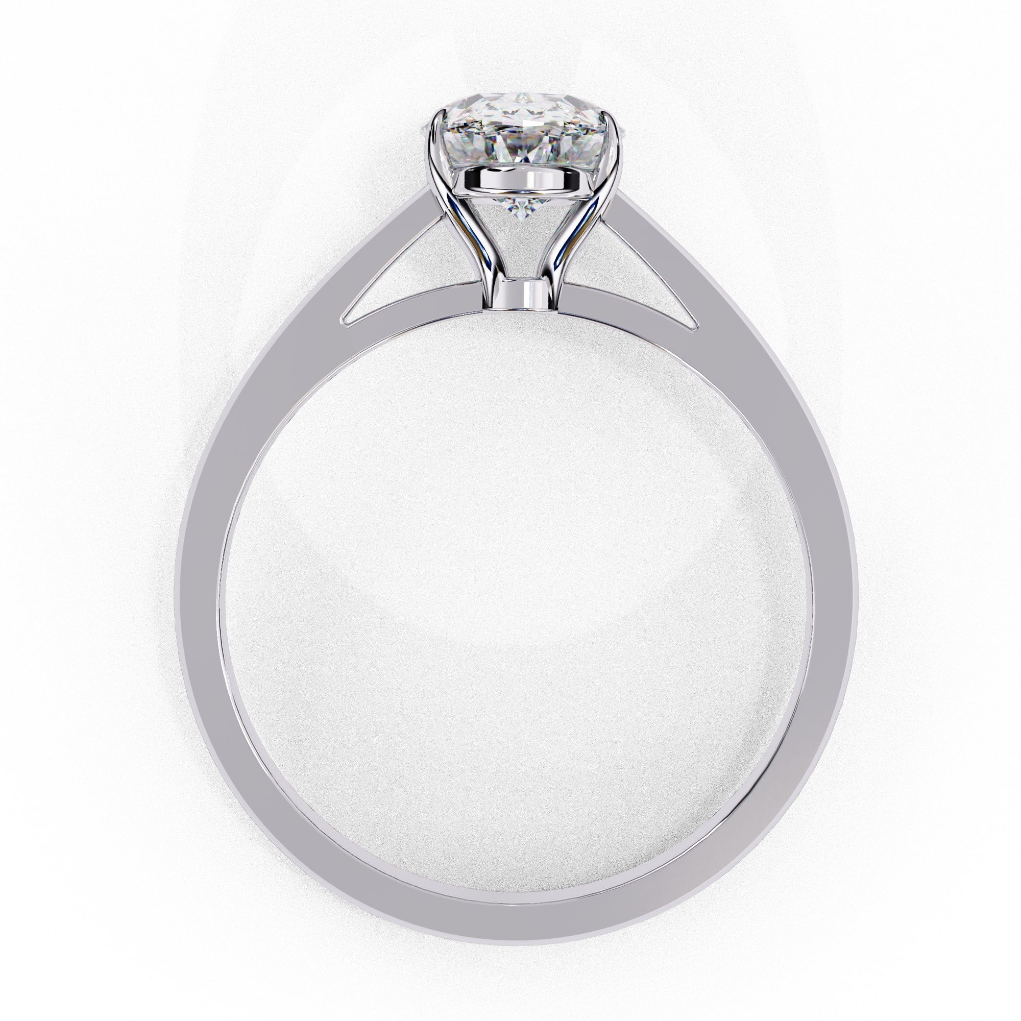 Elegant Solitaire Central Stone Ring