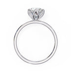 Elegant Central Stone Diamond Ring with Side Accents