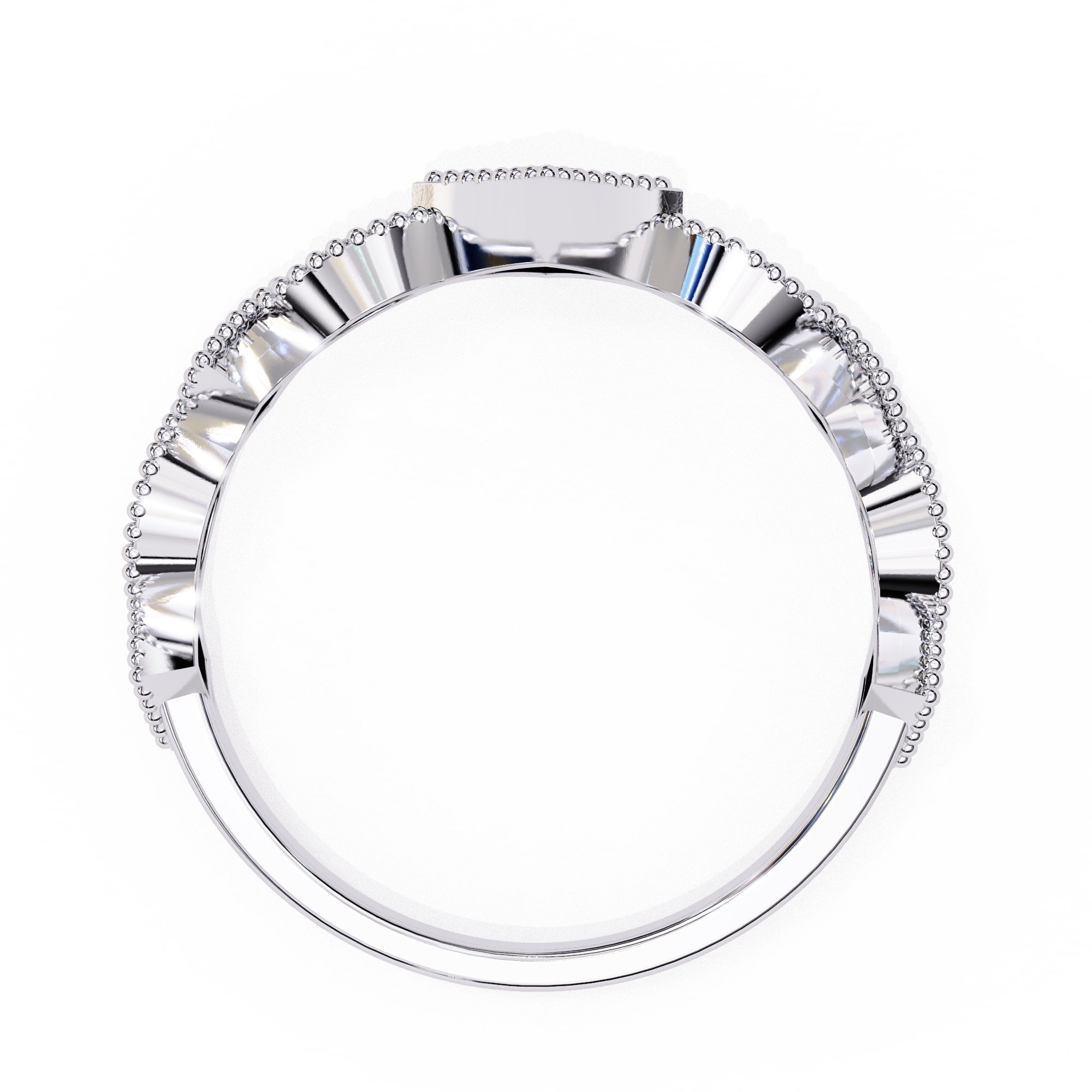 Elegant Diamond Side Stone Brilliance Ring