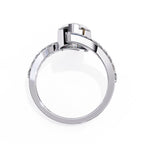 Radiant Central Stone Diamond Ring with Side Accents