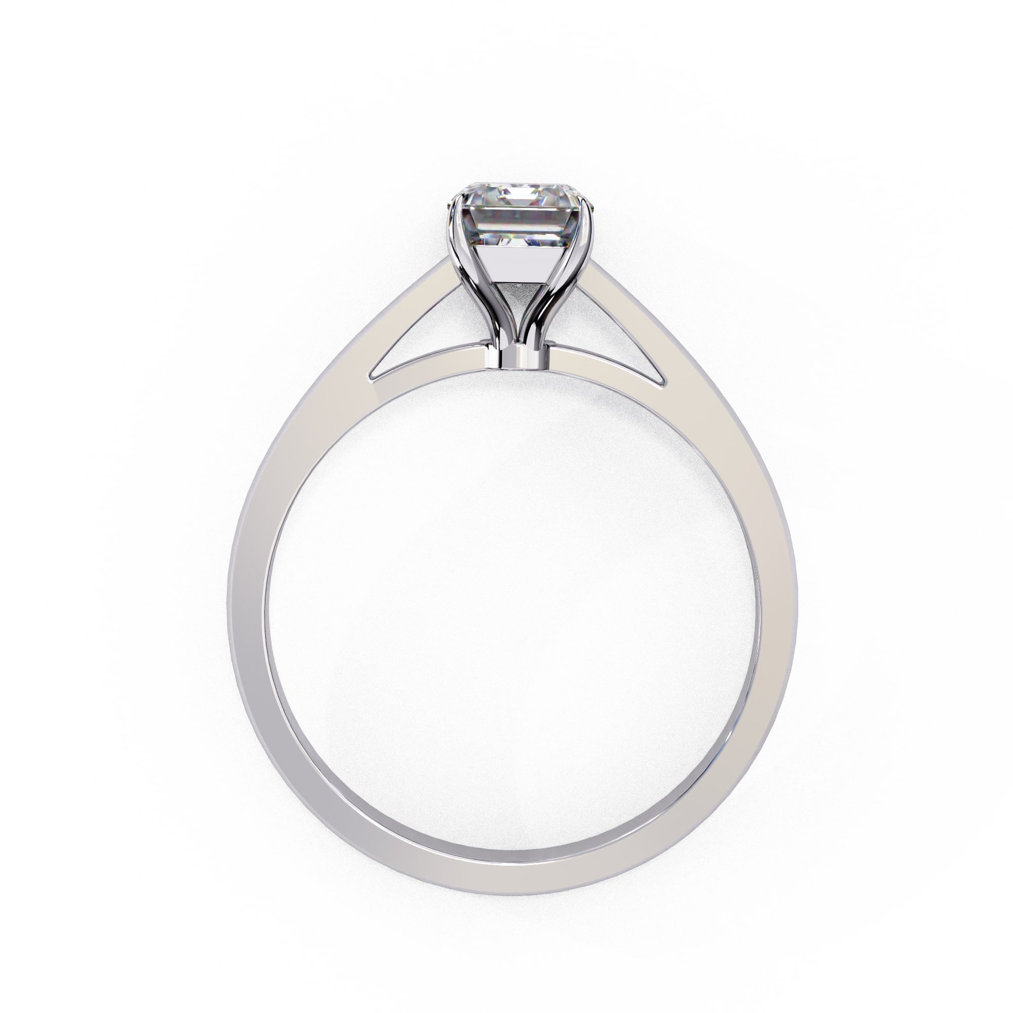 Elegant Central Stone Solitaire Ring