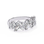 Radiant Brilliance Side Stone Diamond Ring