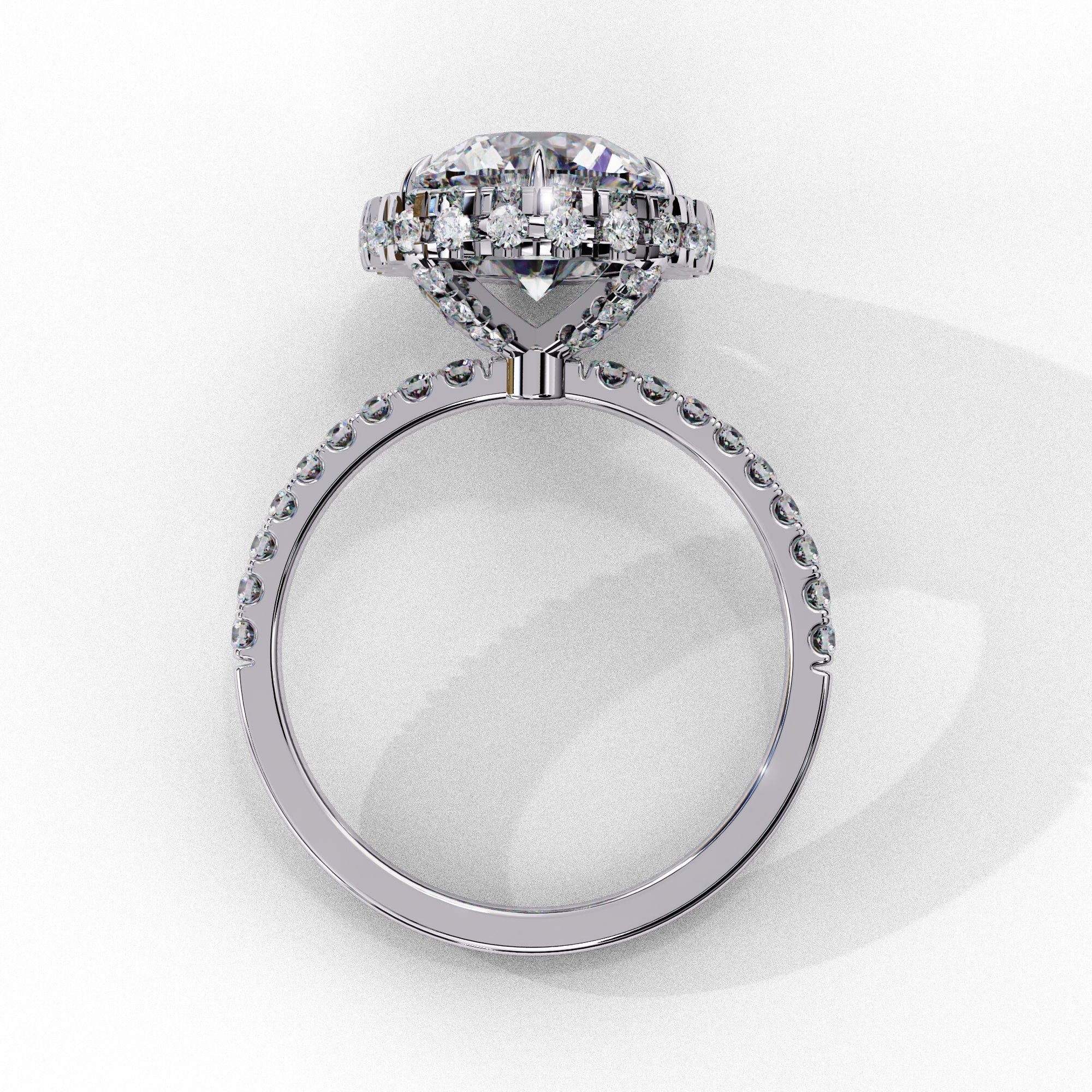 Elegant Diamond Central Stone Brilliance Ring