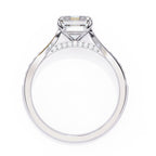 Elegant Central Stone Diamond Side Accent Ring