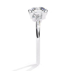 Elegant Central Stone Brilliance Ring with Side Accents