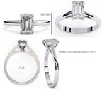 Elegant Central Stone Solitaire Ring