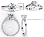 Elegant Solitaire Central Stone Ring