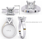 Elegant Central Stone Solitaire Ring