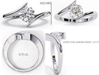 Brilliant Solitaire Diamond Engagement Ring with Timeless Central Stone Setting