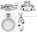 Elegant Solitaire Central Stone Ring