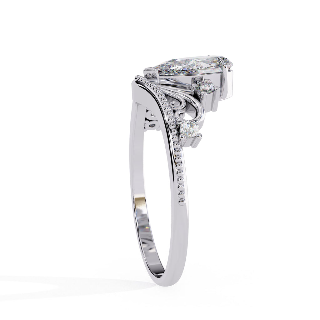 Elegant Radiance Central Stone Diamond Ring