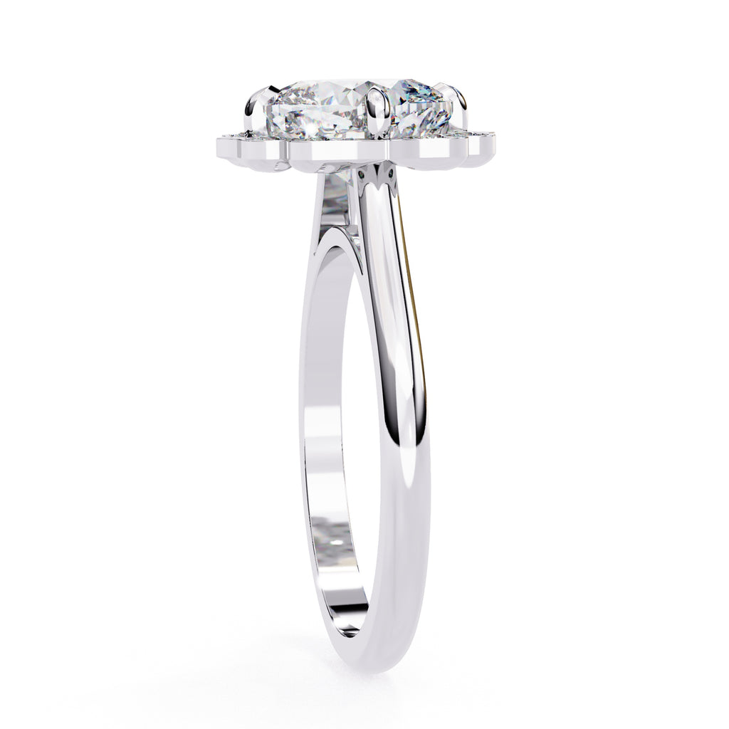 Elegant Diamond Central Stone Ring