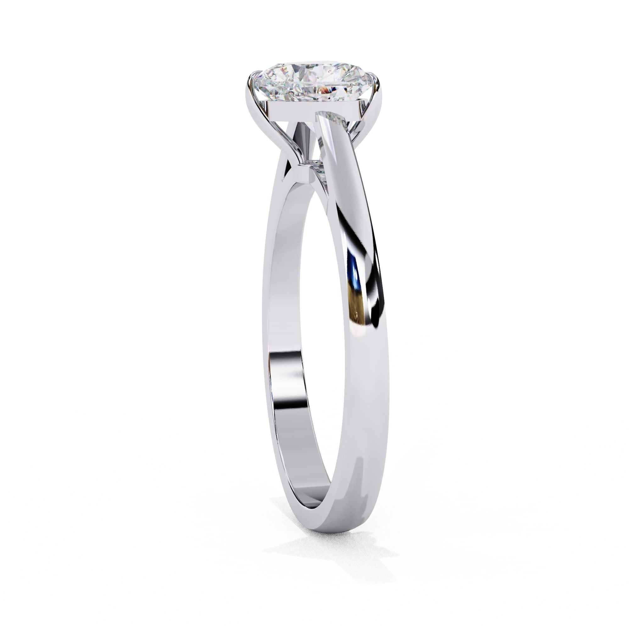 Elegant Solitaire Central Stone Diamond Ring