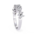 Sparkling Side Stone Diamond Eternity Ring