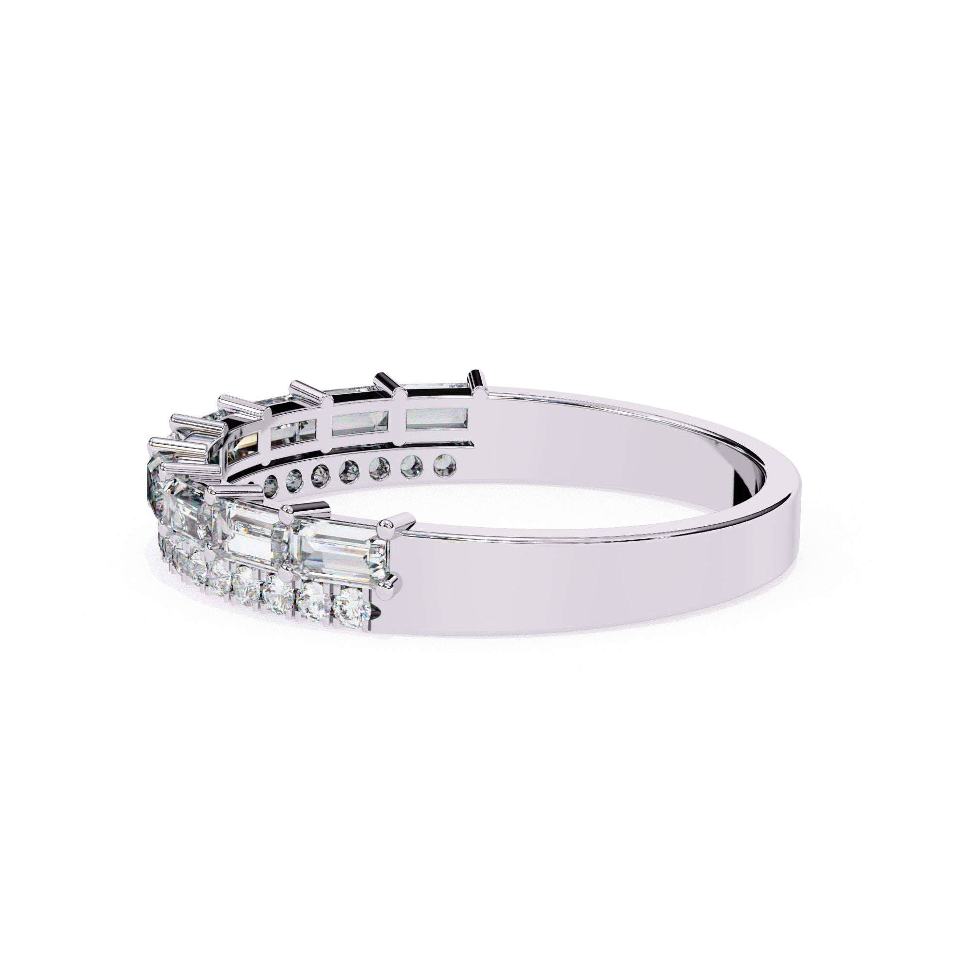 Elegant Diamond Side Stone Brilliance Ring