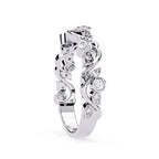 Elegant Diamond Side Stone Brilliance Ring