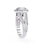 Elegant Diamond Side Stone Brilliance Ring