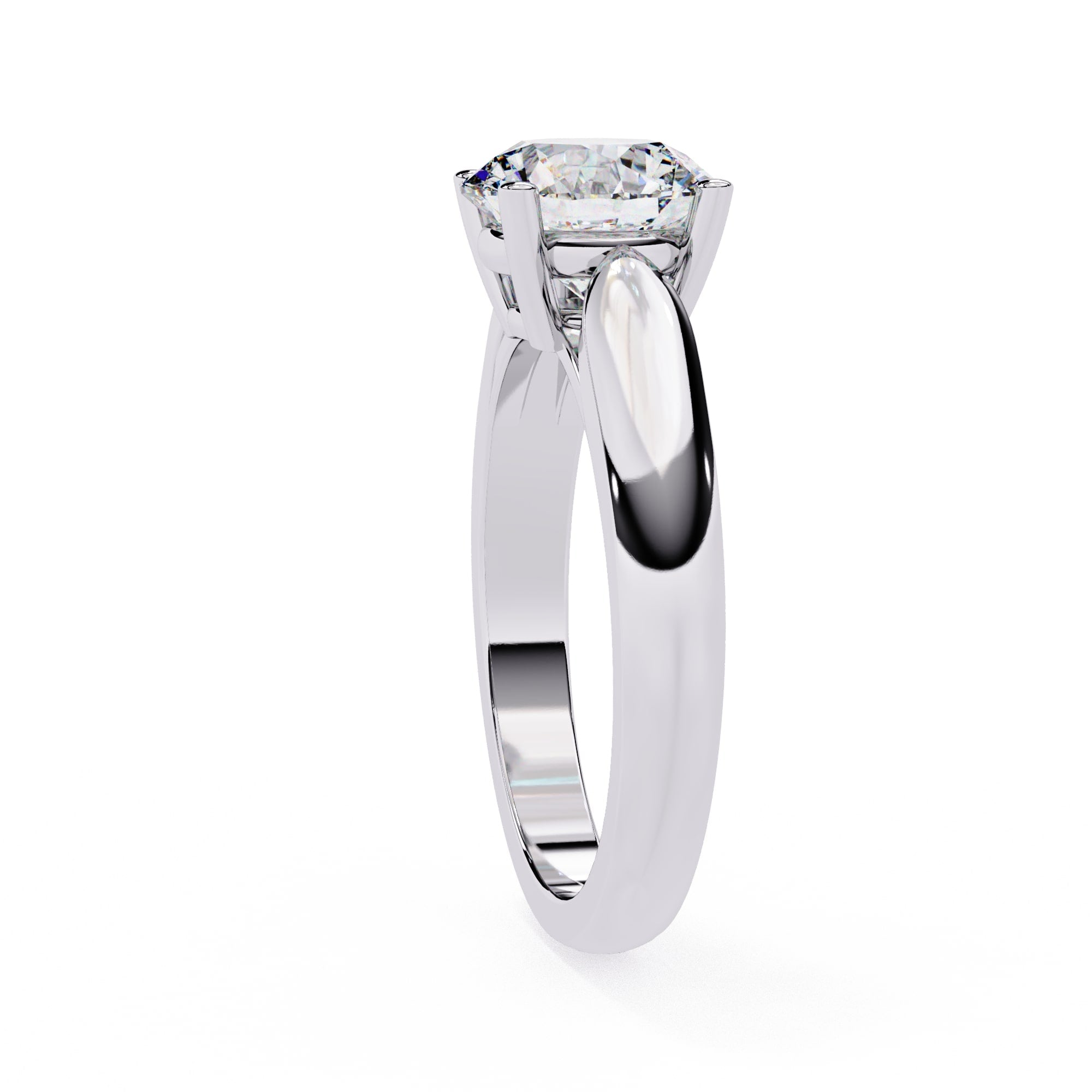 Elegant Solitaire Central Stone Diamond Ring