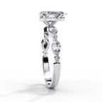 Radiant Brilliance Central Stone Diamond Ring
