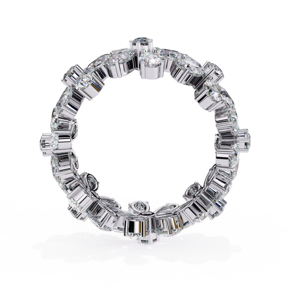 Elegant Diamond Side Stone Brilliance Ring
