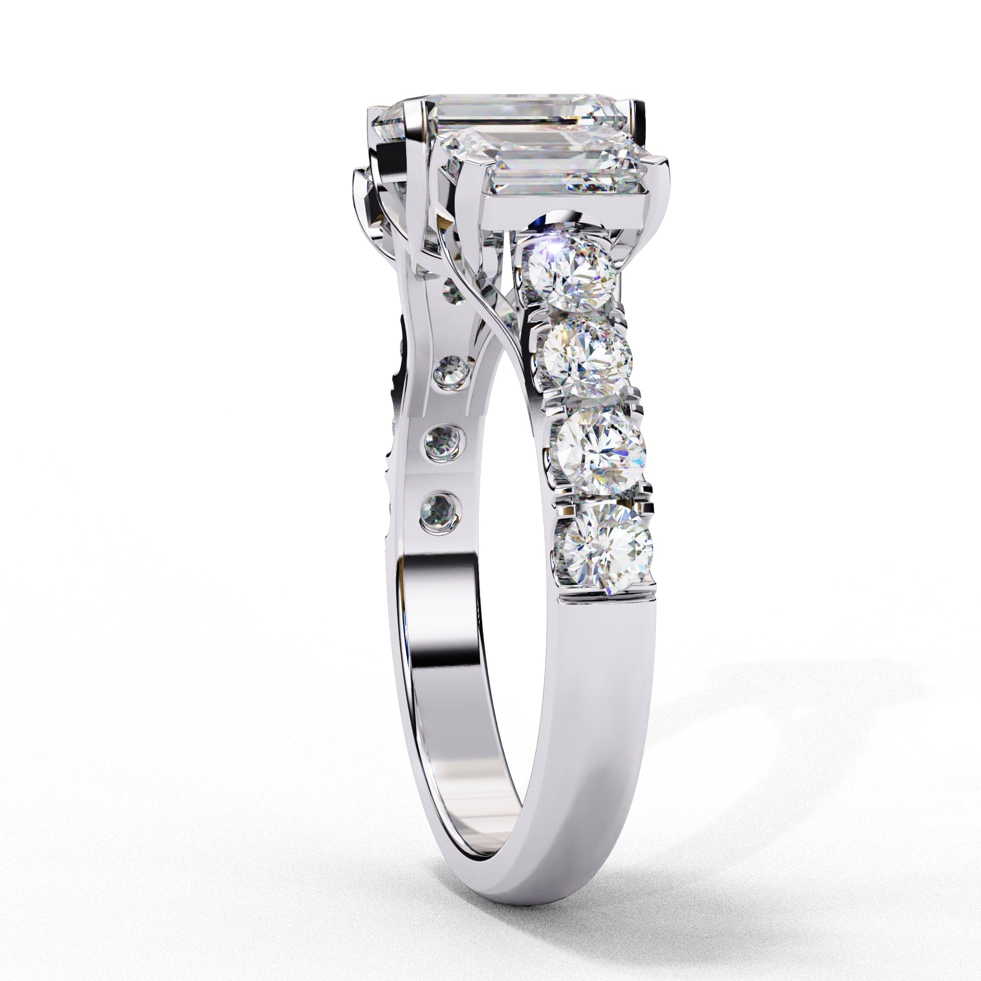 Elegant Central Stone Diamond Cluster Ring