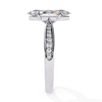 Elegant Central Stone Brilliance Ring with Shimmering Side Accents