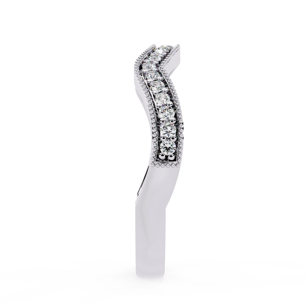 Elegant Diamond Side Stone Brilliance Ring
