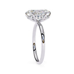 Elegant Diamond Central Stone Side Accent Ring